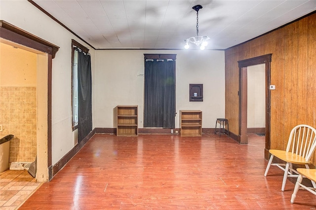 interior space featuring wood finished floors