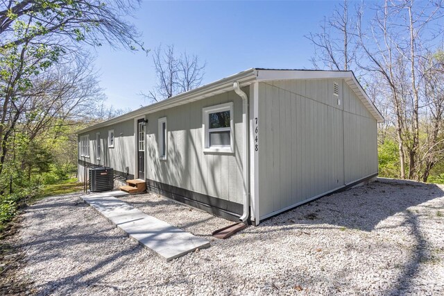 view of property exterior featuring cooling unit