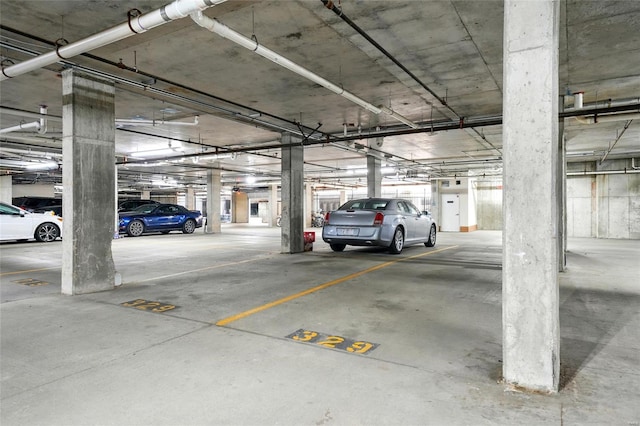 view of parking deck