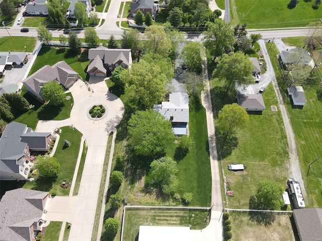 bird's eye view featuring a residential view