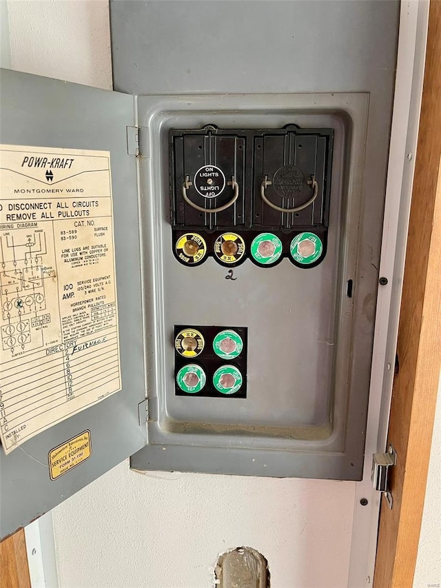 room details with electric panel