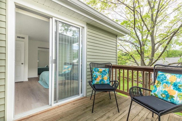 deck featuring visible vents