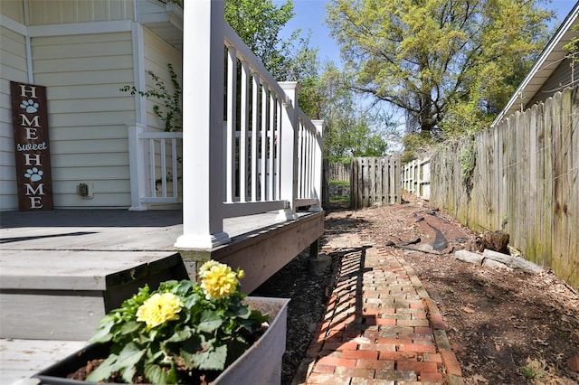 view of side of property with fence