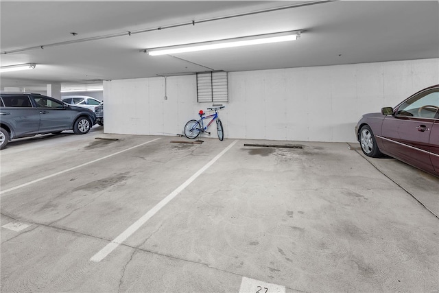 view of parking deck