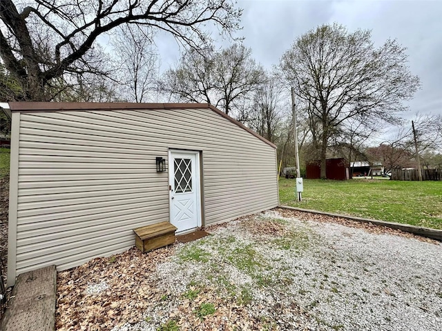 view of outbuilding featuring an outbuilding