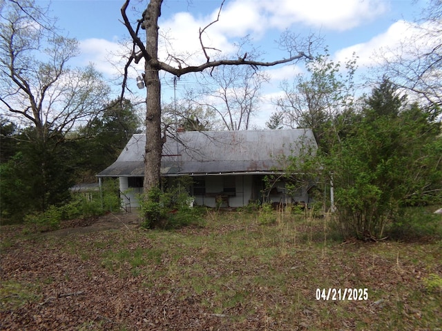 view of back of property