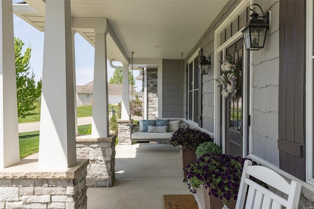 view of patio / terrace featuring a porch