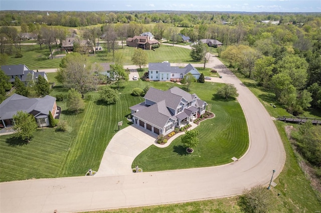 drone / aerial view featuring a residential view