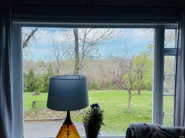 view of room details