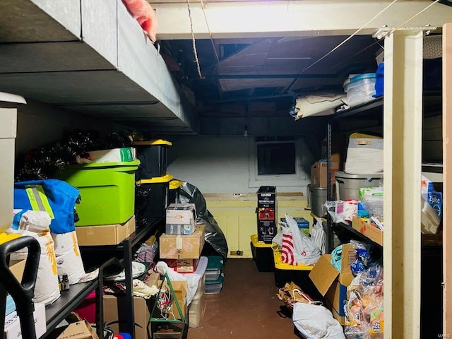 view of storage