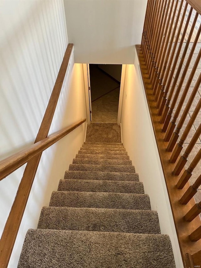 view of staircase