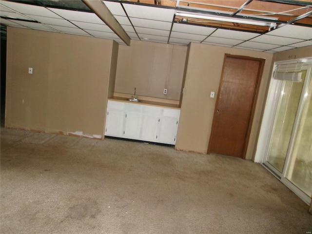 empty room with light carpet