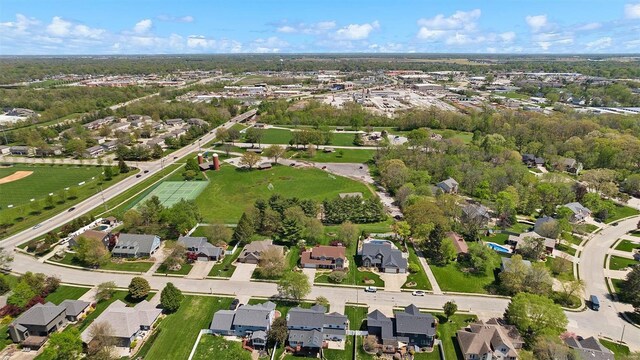 bird's eye view featuring a residential view