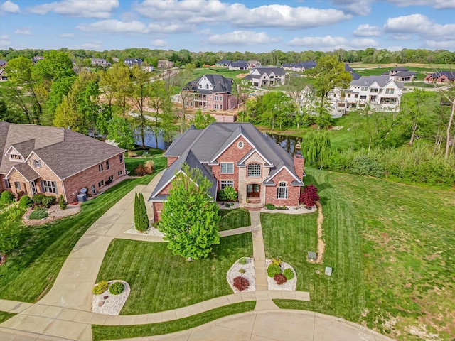 bird's eye view featuring a residential view