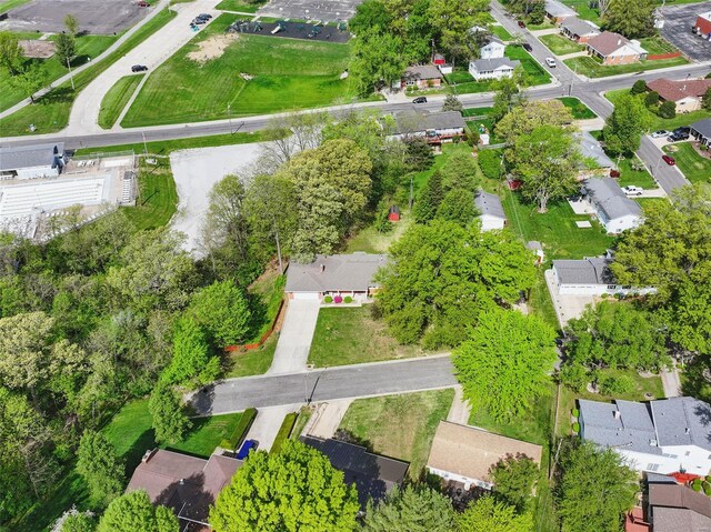 aerial view featuring a residential view