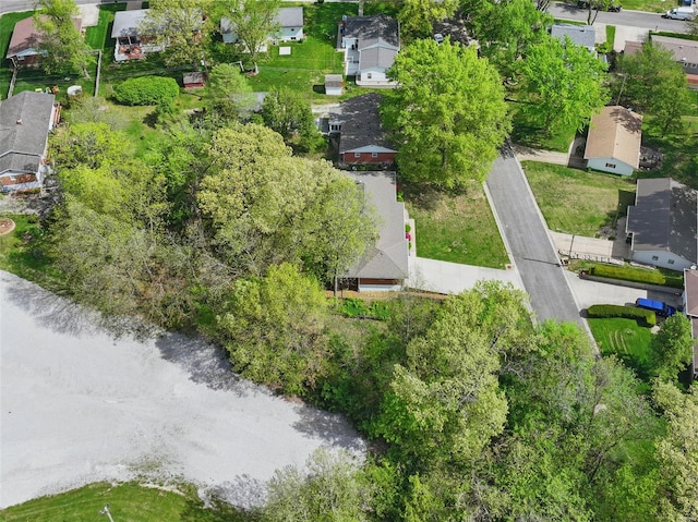 aerial view featuring a residential view