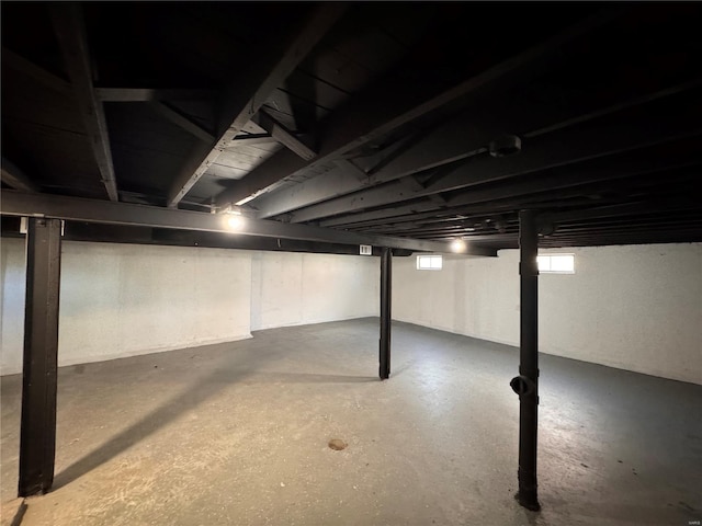 view of below grade area