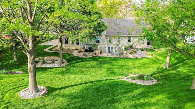 view of yard featuring a patio area