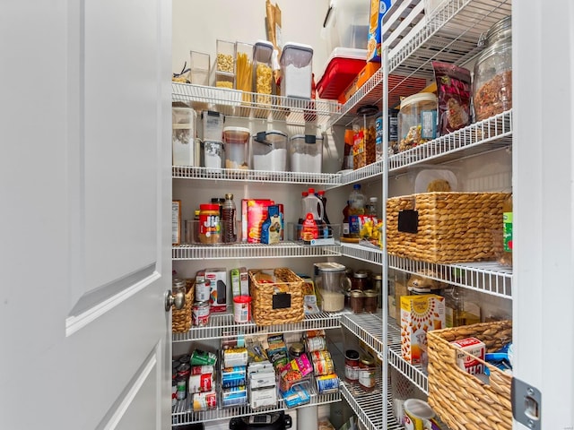 view of pantry