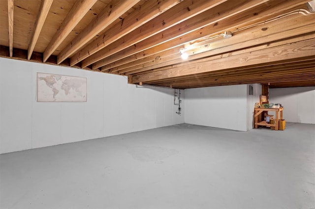 view of basement