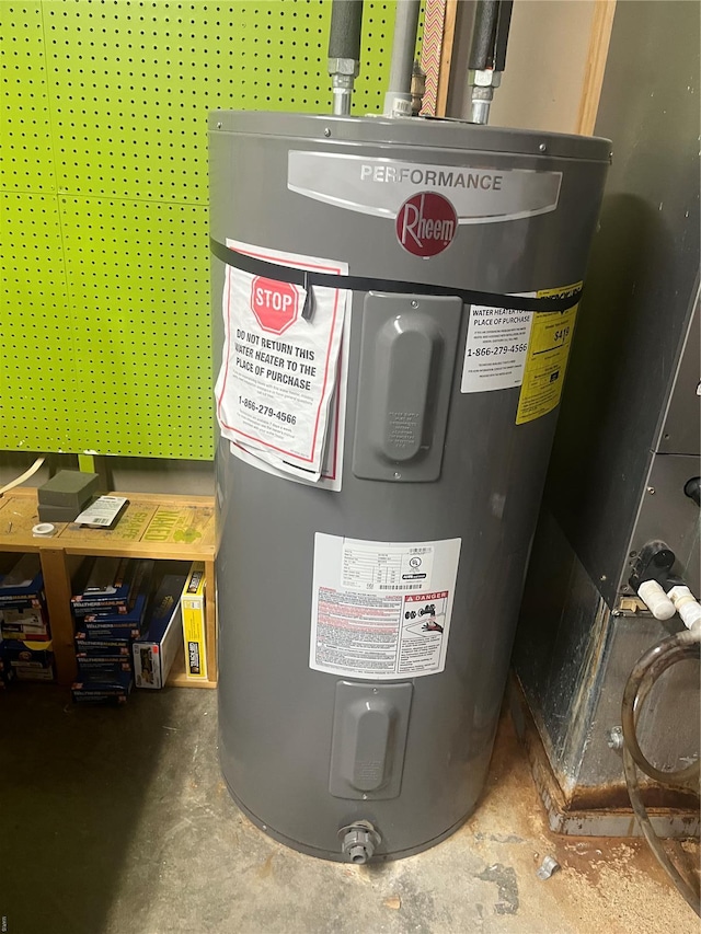 utilities with electric water heater