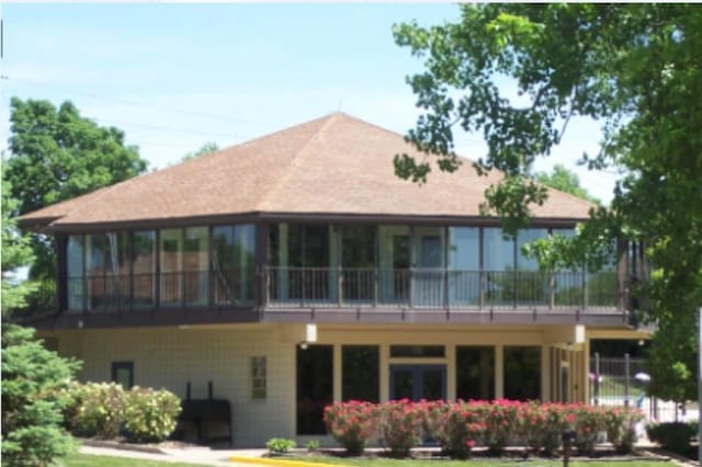 view of rear view of property