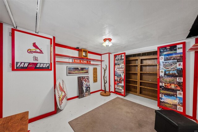 interior space with concrete flooring