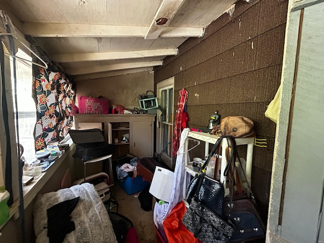 view of storage room