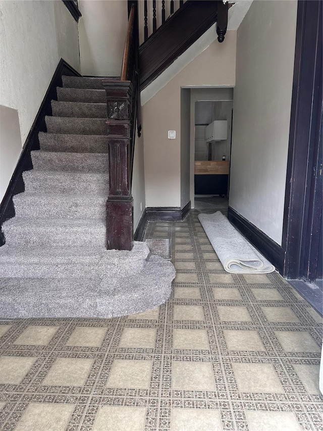 view of stairway