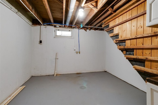 view of basement