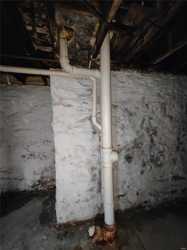 view of basement