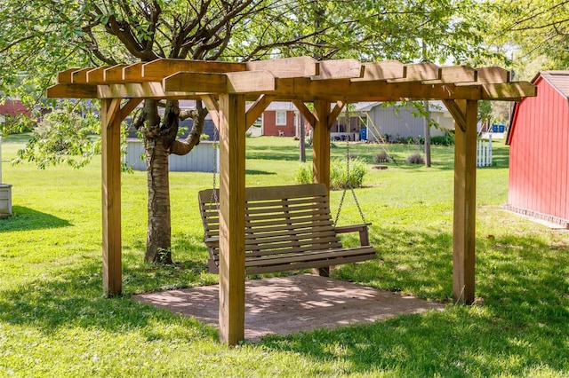 surrounding community featuring a yard