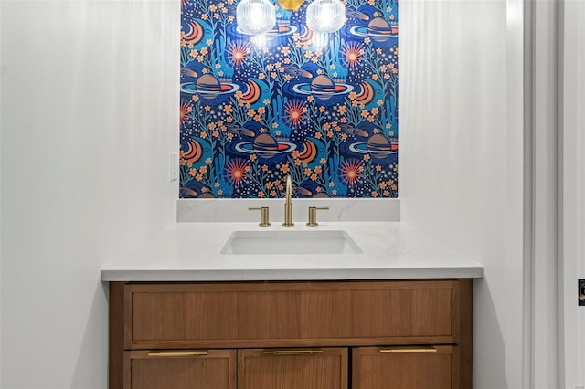 bathroom featuring vanity