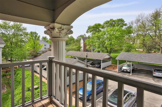 view of balcony