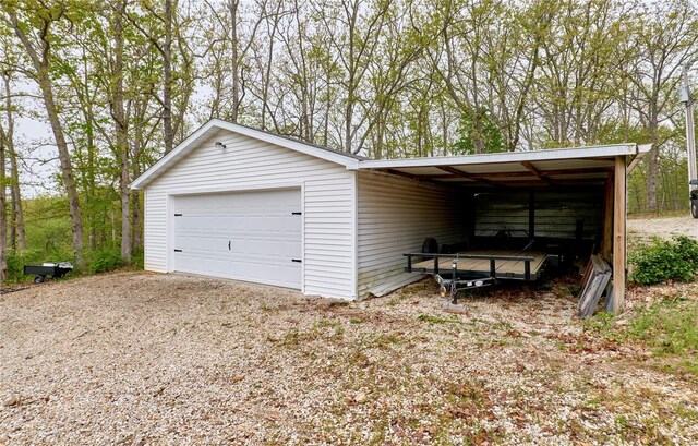 garage featuring a garage