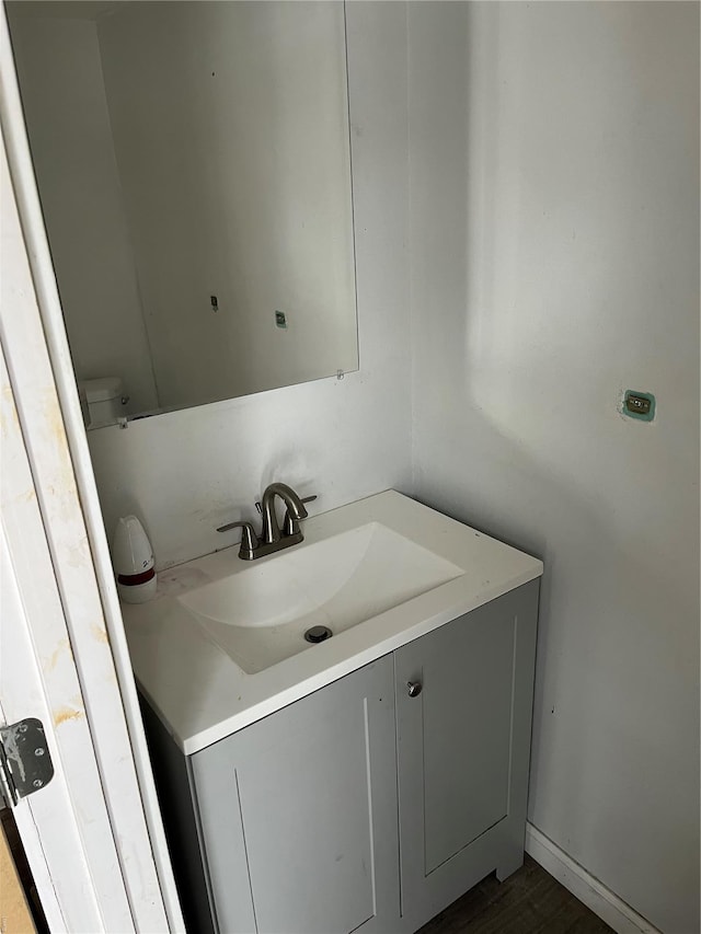 bathroom with vanity