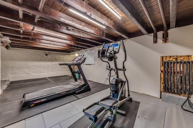view of workout area