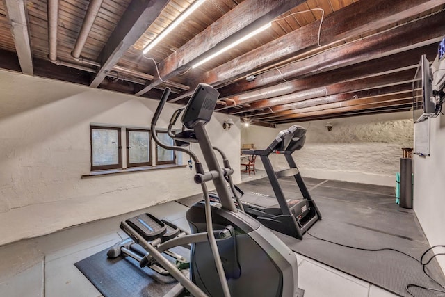 view of workout area