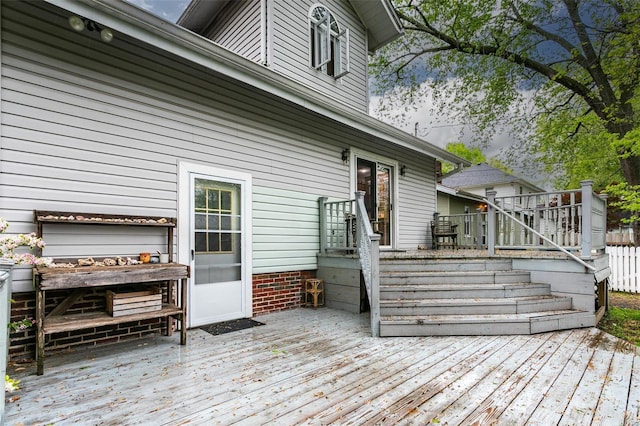 view of wooden terrace