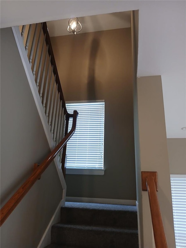 view of stairs