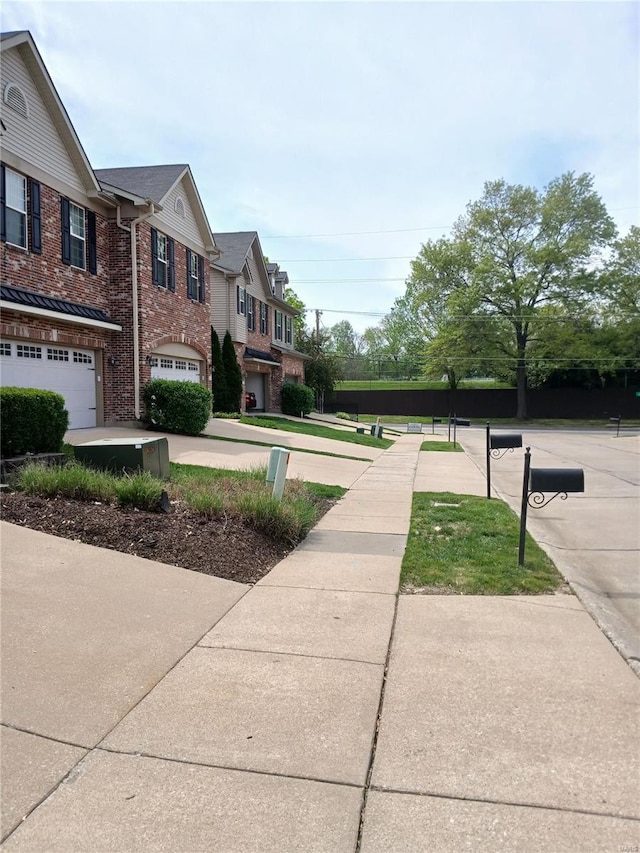 exterior space with a residential view