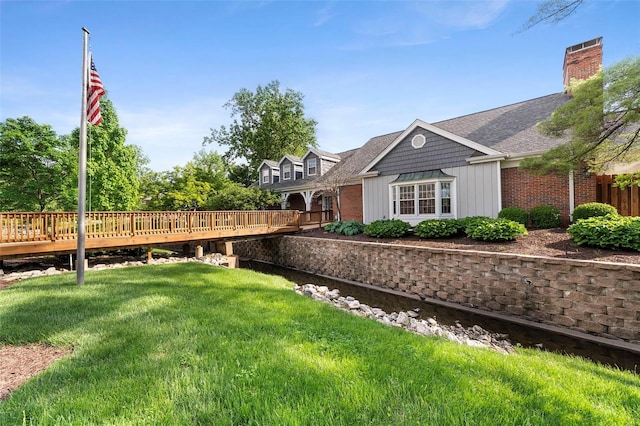 exterior space with a deck