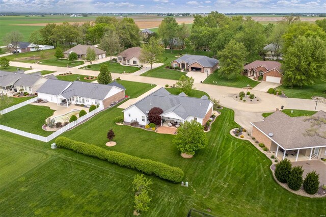 birds eye view of property featuring a residential view