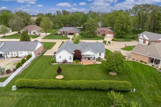 birds eye view of property featuring a residential view