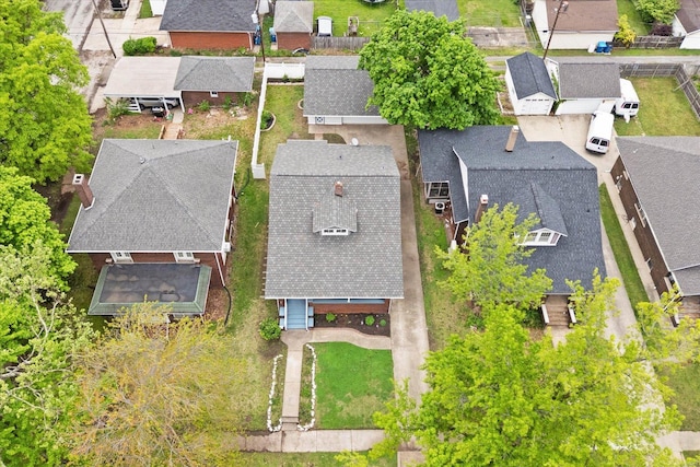 birds eye view of property featuring a residential view