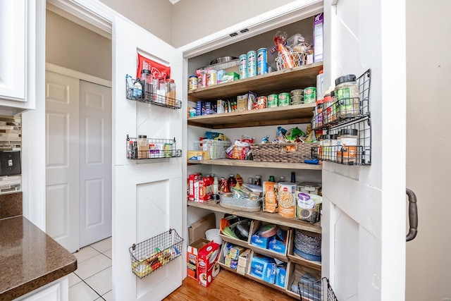 view of pantry