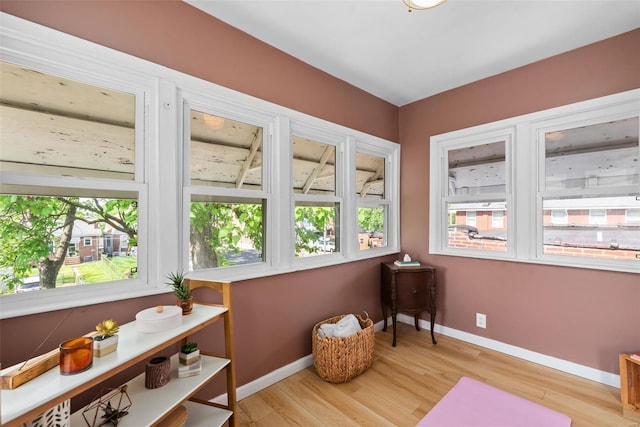 view of sunroom