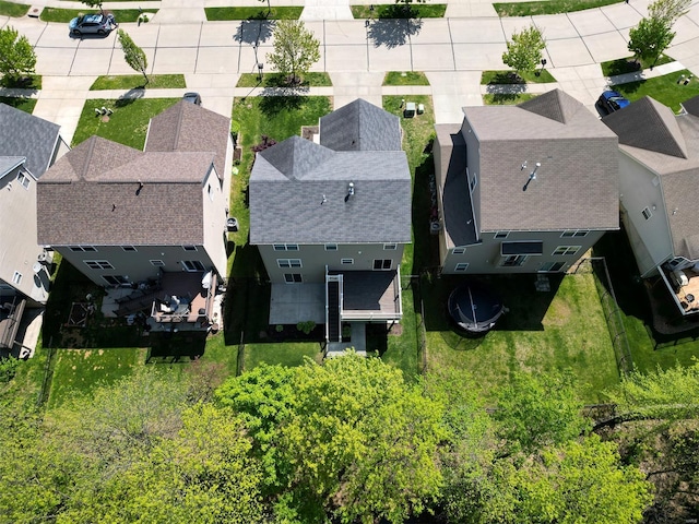 drone / aerial view featuring a residential view