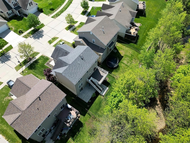 birds eye view of property featuring a residential view
