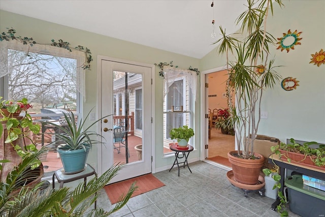 view of doorway to outside
